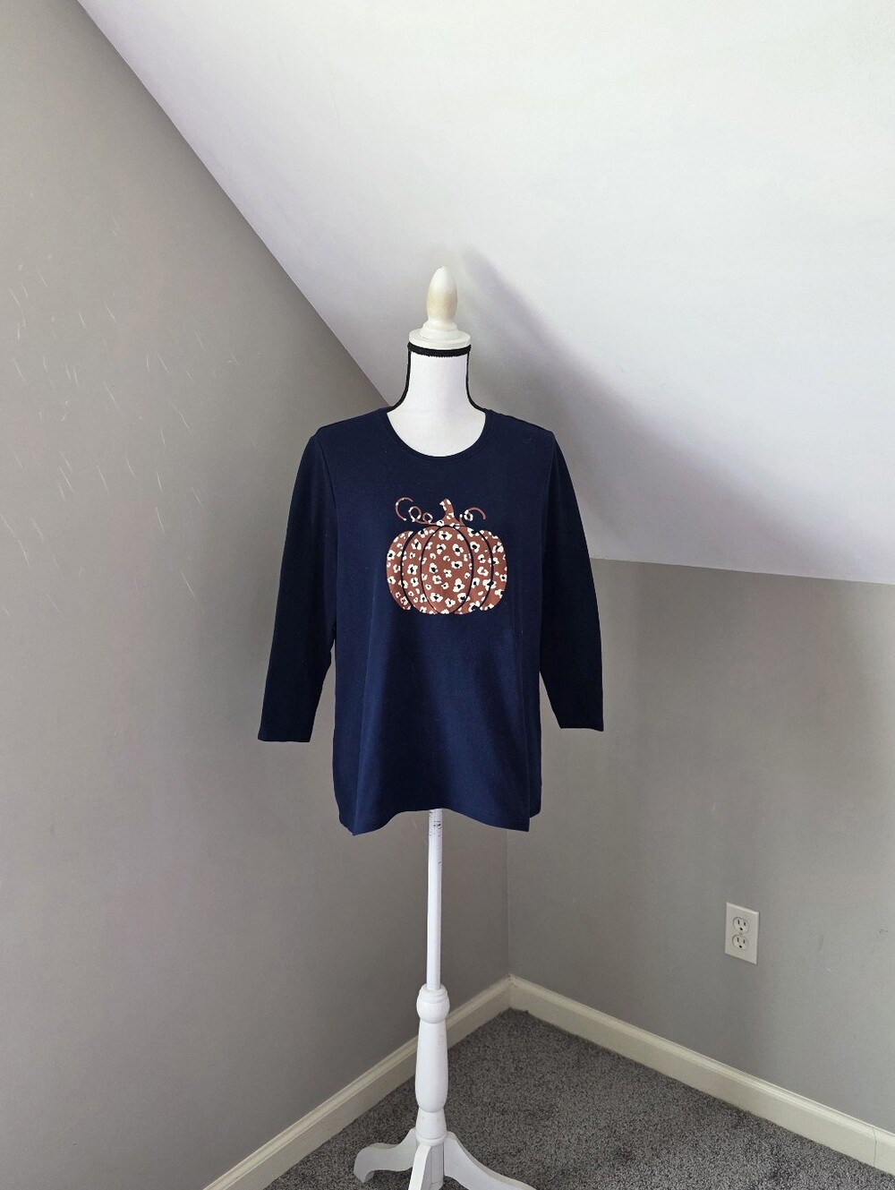Kim Rogers Perfectly Soft Pumpkin Fall Top